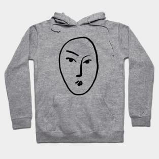 Matisse Line art Face #1 Hoodie